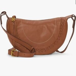 Lucky Brand Seth Crescent Brown Leather Bag